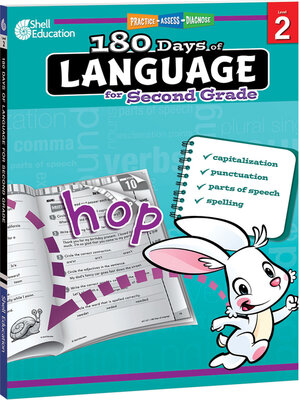 cover image of 180 Days of Language for Second Grade